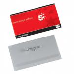 5 Star Name Badges Landscape with Pin 54x90mm [Pack 50]